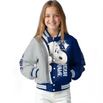 custom rice owls snoopy head navy blue varsity jacket best selling