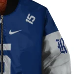 custom rice owls team patch navy blue bomber jacket best selling