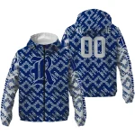 custom rice owls trellis mesh navy blue windbreaker jacket best selling