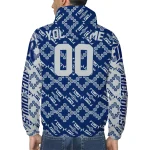 custom rice owls trellis mesh navy blue windbreaker jacket best selling
