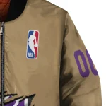 custom sacramento kings claw opening beige bomber jacket best selling