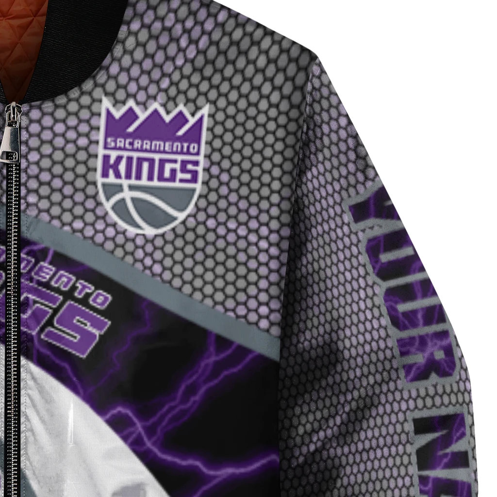 custom sacramento kings electric flash purple bomber jacket premium grade custom sacramento kings electric flash purple bomber jacket premium grade
