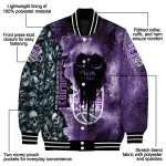 custom sacramento kings skull cluster purple varsity jacket best selling