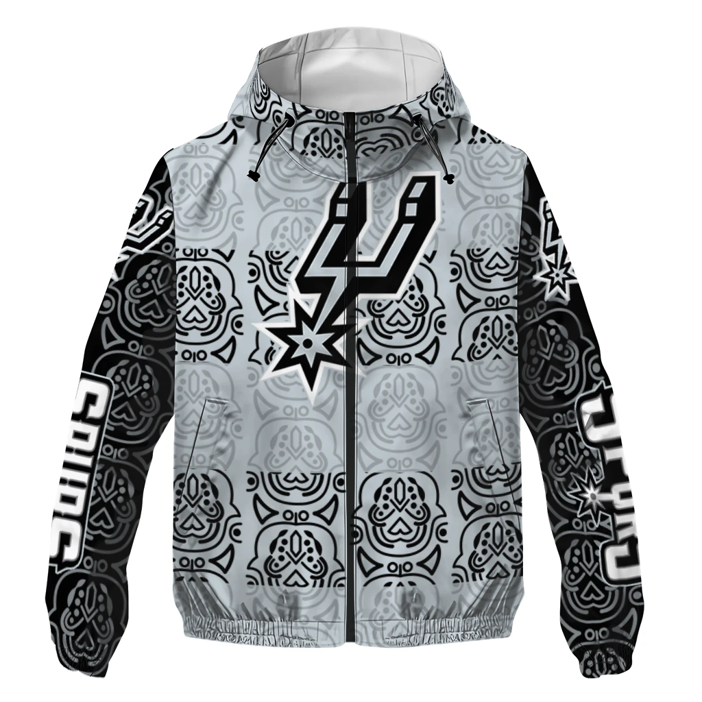 custom san antonio spurs cat eyes silver windbreaker jacket best selling custom san antonio spurs cat eyes silver windbreaker jacket best selling