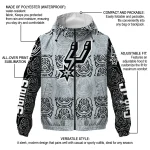 custom san antonio spurs cat eyes silver windbreaker jacket best selling