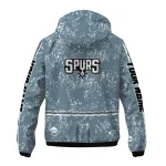 custom san antonio spurs shards cluster silver windbreaker jacket best selling