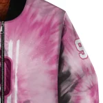 custom san diego padres pink tie dye pink bomber jacket best selling
