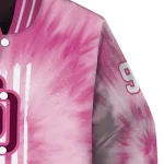 custom san diego padres pink tie dye pink varsity jacket best selling