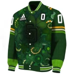 custom san diego padres shamrock vortex green varsity jacket best selling