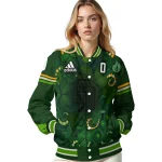 custom san diego padres shamrock vortex green varsity jacket best selling