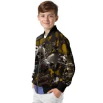 custom san diego padres skull horde brown bomber jacket best selling