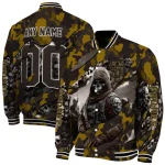 custom san diego padres skull horde brown varsity jacket best selling