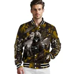 custom san diego padres skull horde brown varsity jacket best selling