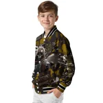 custom san diego padres skull horde brown varsity jacket best selling