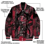 custom san diego state aztecs antlers motif red black varsity jacket best selling