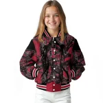 custom san diego state aztecs antlers motif red black varsity jacket best selling