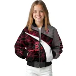 custom san diego state aztecs electric flash red bomber jacket best selling