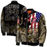 custom san diego state aztecs patriot deer camouflage bomber jacket best selling