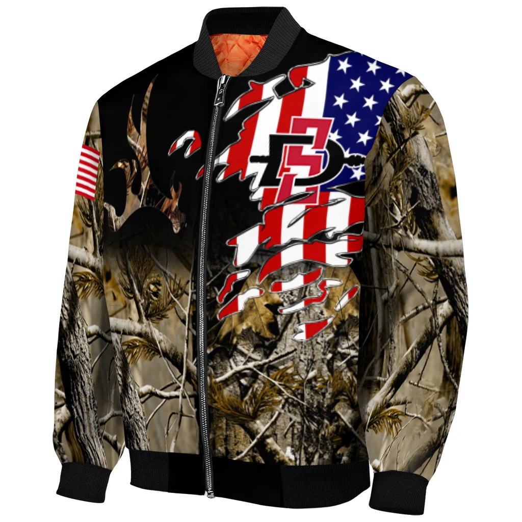 custom san diego state aztecs patriot deer camouflage bomber jacket fashion forward custom san diego state aztecs patriot deer camouflage bomber jacket fashion forward