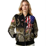 custom san diego state aztecs patriot deer camouflage bomber jacket best selling