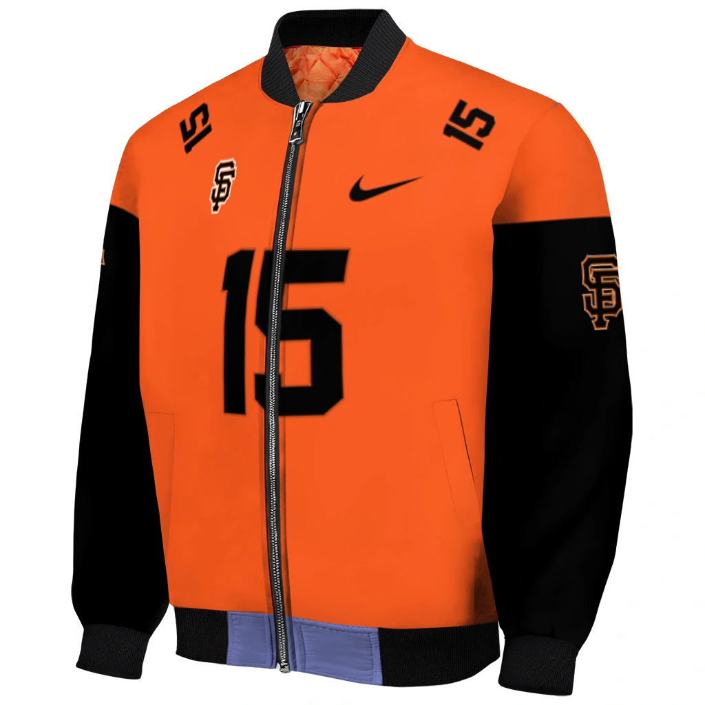 custom san francisco giants team patch orange bomber jacket fashion forward custom san francisco giants team patch orange bomber jacket fashion forward