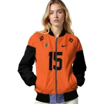 custom san francisco giants team patch orange bomber jacket best selling