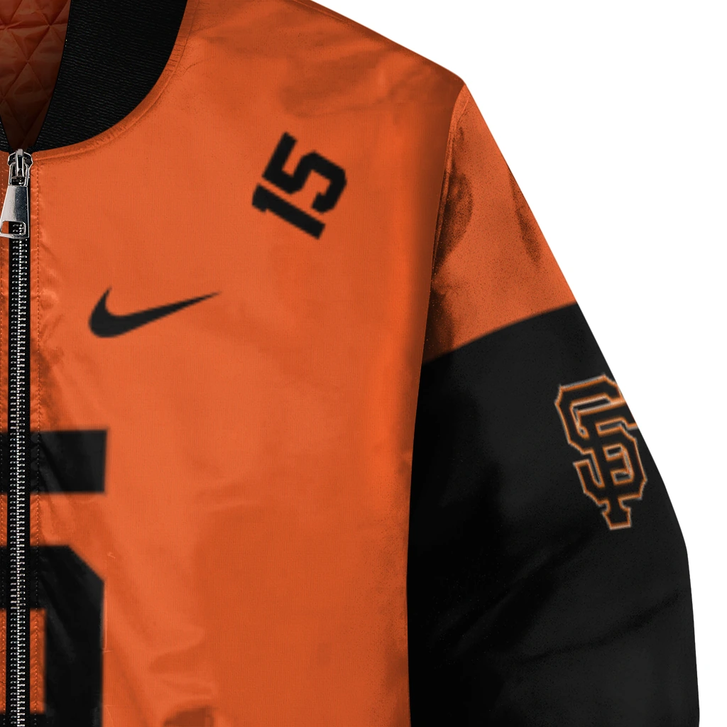 custom san francisco giants team patch orange bomber jacket premium grade custom san francisco giants team patch orange bomber jacket premium grade