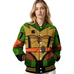 custom san francisco giants turtle armor varsity jacket best selling