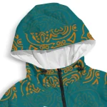 custom san jose sharks cat eyes teal windbreaker jacket best selling