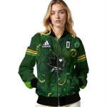 custom san jose sharks shamrock vortex green bomber jacket best selling