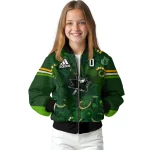 custom san jose sharks shamrock vortex green bomber jacket best selling