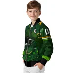 custom san jose sharks shamrock vortex green bomber jacket best selling