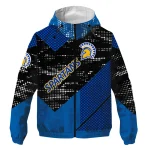custom san jose state spartans arrow matrix blue black windbreaker jacket best selling