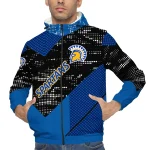 custom san jose state spartans arrow matrix blue black windbreaker jacket best selling