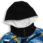 custom san jose state spartans shark art blue windbreaker jacket best selling