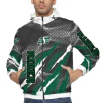 custom saskatchewan roughriders claw mesh green gray windbreaker jacket best selling