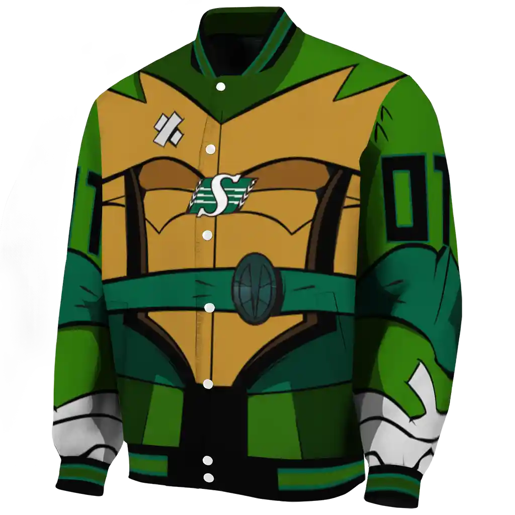 custom saskatchewan roughriders turtle armor varsity jacket best selling custom saskatchewan roughriders turtle armor varsity jacket best selling