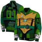 custom saskatchewan roughriders turtle armor varsity jacket best selling