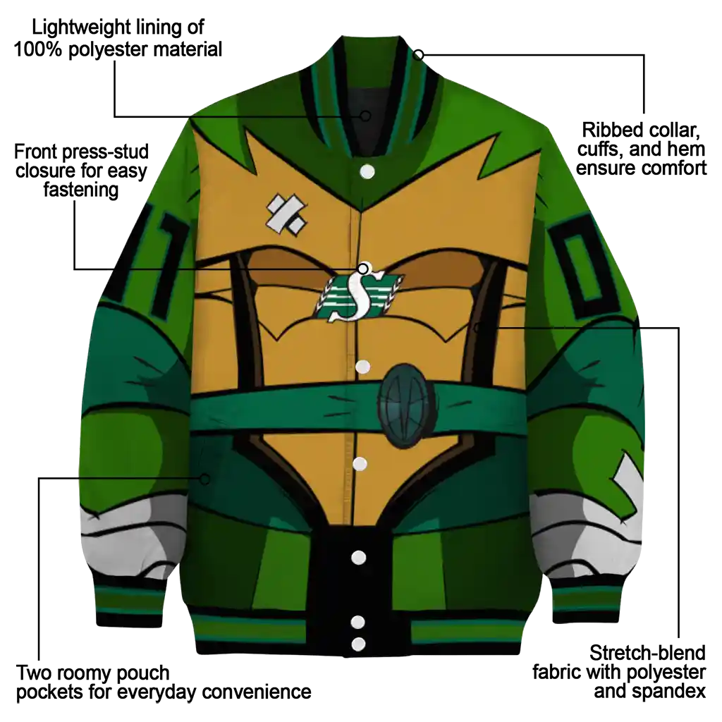 custom saskatchewan roughriders turtle armor varsity jacket new arrival custom saskatchewan roughriders turtle armor varsity jacket new arrival