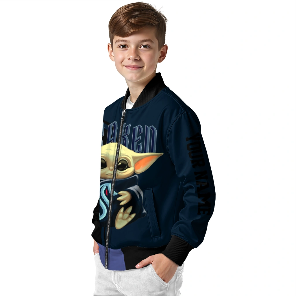 custom seattle kraken adorable yoda blue black bomber jacket trendy custom seattle kraken adorable yoda blue black bomber jacket trendy