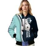 custom seattle kraken snoopy head blue bomber jacket best selling