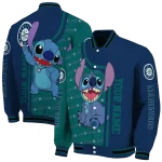 custom seattle mariners stitch laughing navy blue varsity jacket best selling