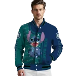 custom seattle mariners stitch laughing navy blue varsity jacket best selling