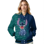 custom seattle mariners stitch laughing navy blue varsity jacket best selling