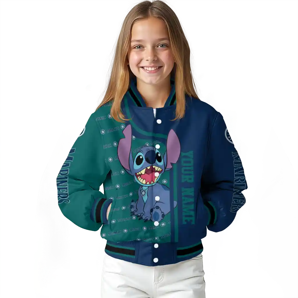 custom seattle mariners stitch laughing navy blue varsity jacket top rated custom seattle mariners stitch laughing navy blue varsity jacket top rated