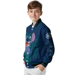 custom seattle mariners stitch laughing navy blue varsity jacket best selling