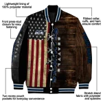 custom seattle seahawks flag wood brown varsity jacket best selling