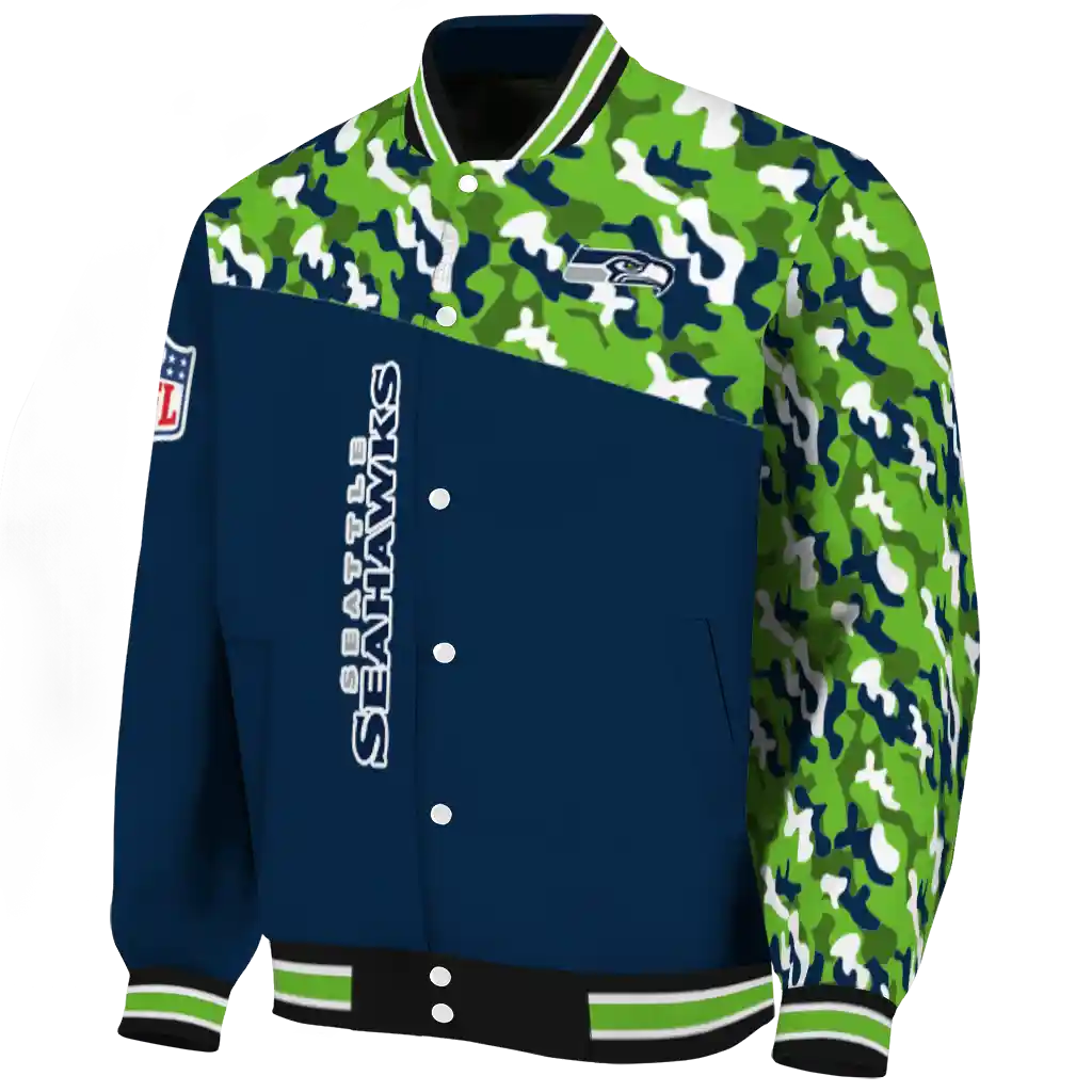custom seattle seahawks freedom claw blue varsity jacket best selling custom seattle seahawks freedom claw blue varsity jacket best selling
