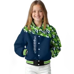 custom seattle seahawks freedom claw blue varsity jacket best selling