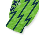 custom seattle seahawks lightning strike grid blue windbreaker jacket best selling